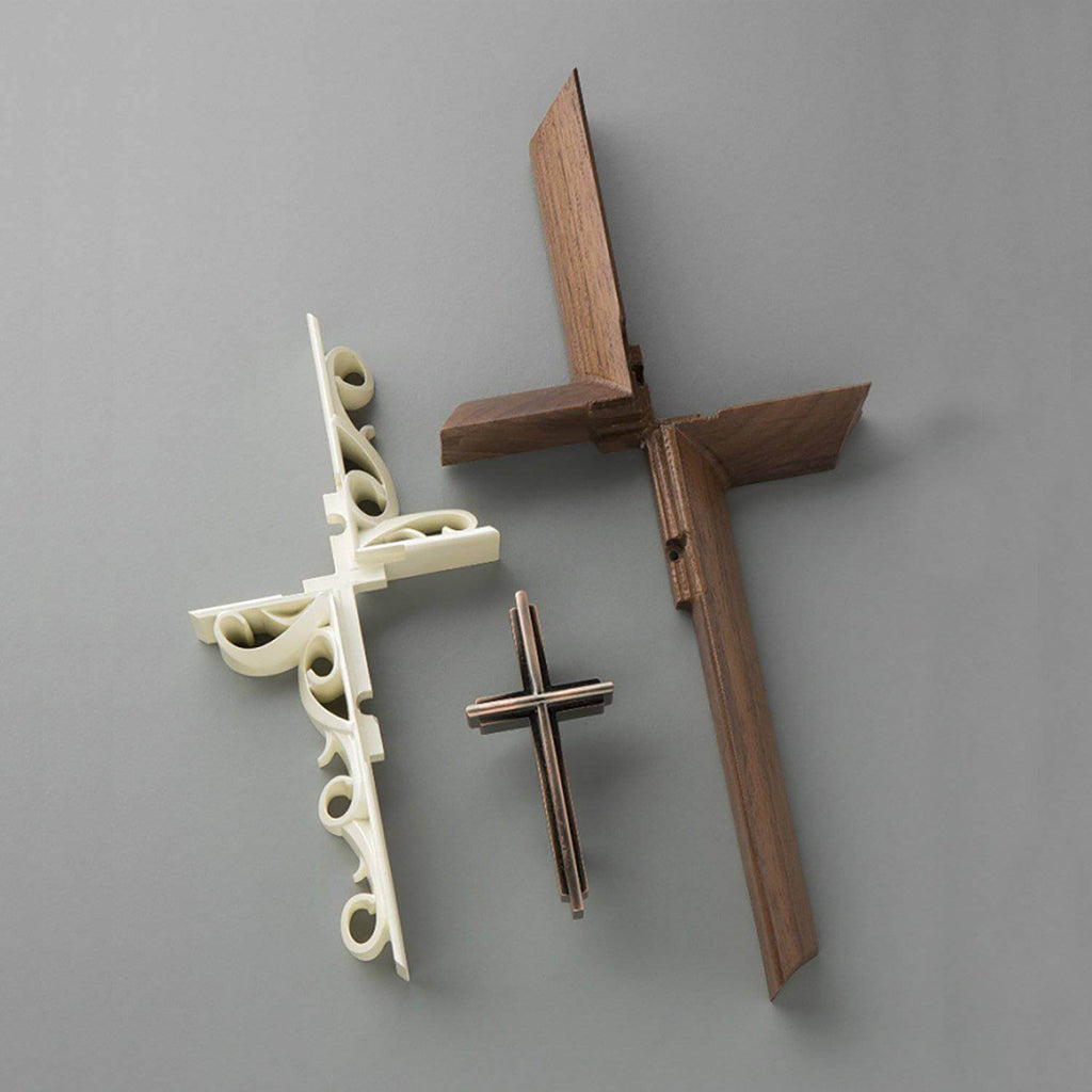 "Timeless" Black Walnut and Ivory for your Wall - UnityCross