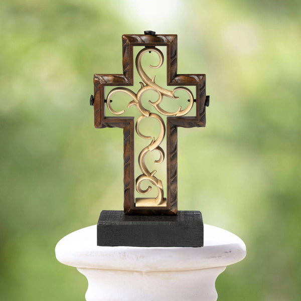 "Timeless" Terra-Cotta Rope & Glazed Ivory - UnityCross