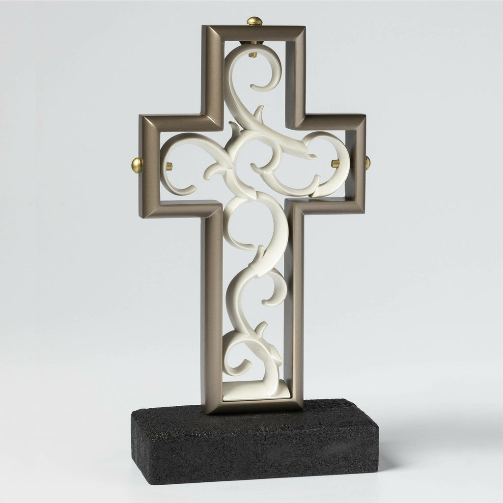 "Timeless" Platinum & Pearlescent White - UnityCross