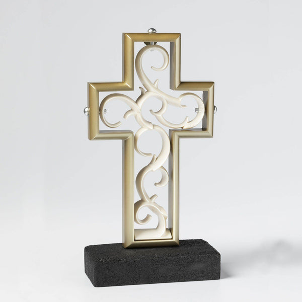 "Timeless" Champagne & Pearlescent White - UnityCross