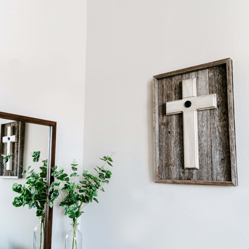 Reclaimed Barnwood Unity Cross for your Wall - UnityCross