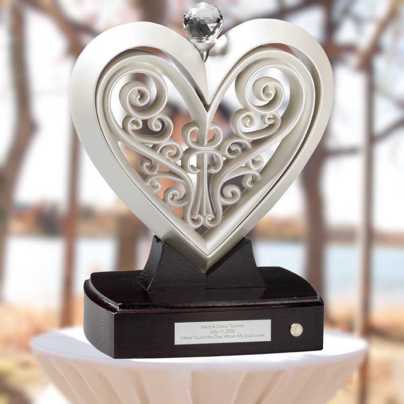 Pearlescent White Wedding Unity Heart WEDDING VIBE EXCLUSIVE - UnityCross