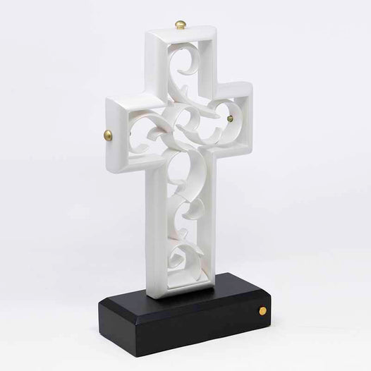 Pearlescent White Wedding Unity Cross - UnityCross