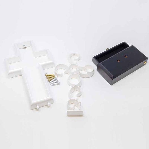 Pearlescent White Wedding Unity Cross - UnityCross