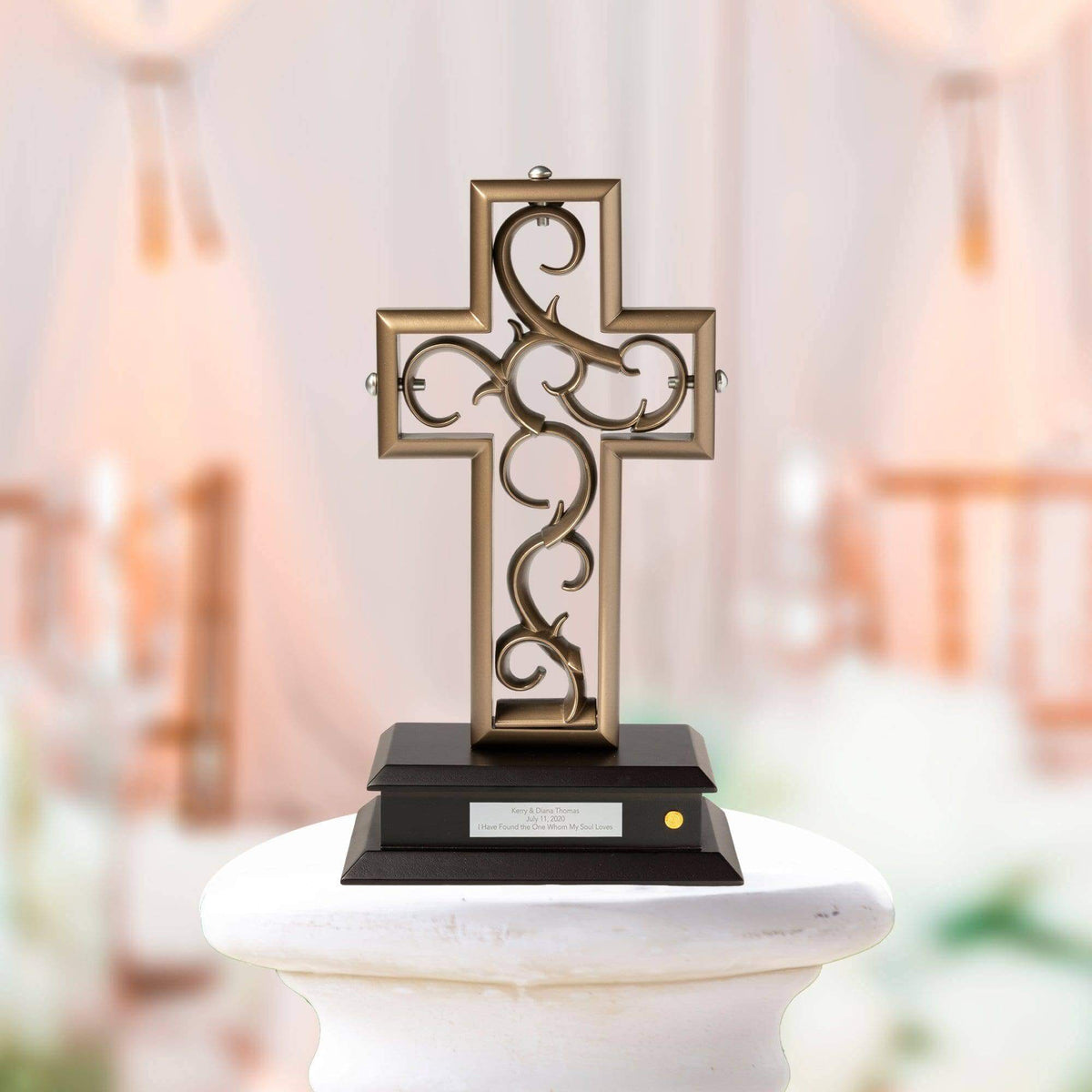 Wood Cross Decor - Platinum Finish | Unity Cross – UnityCross