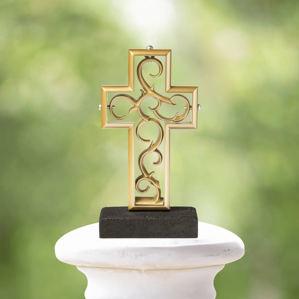 Frosted Gold Wedding Cross - UnityCross