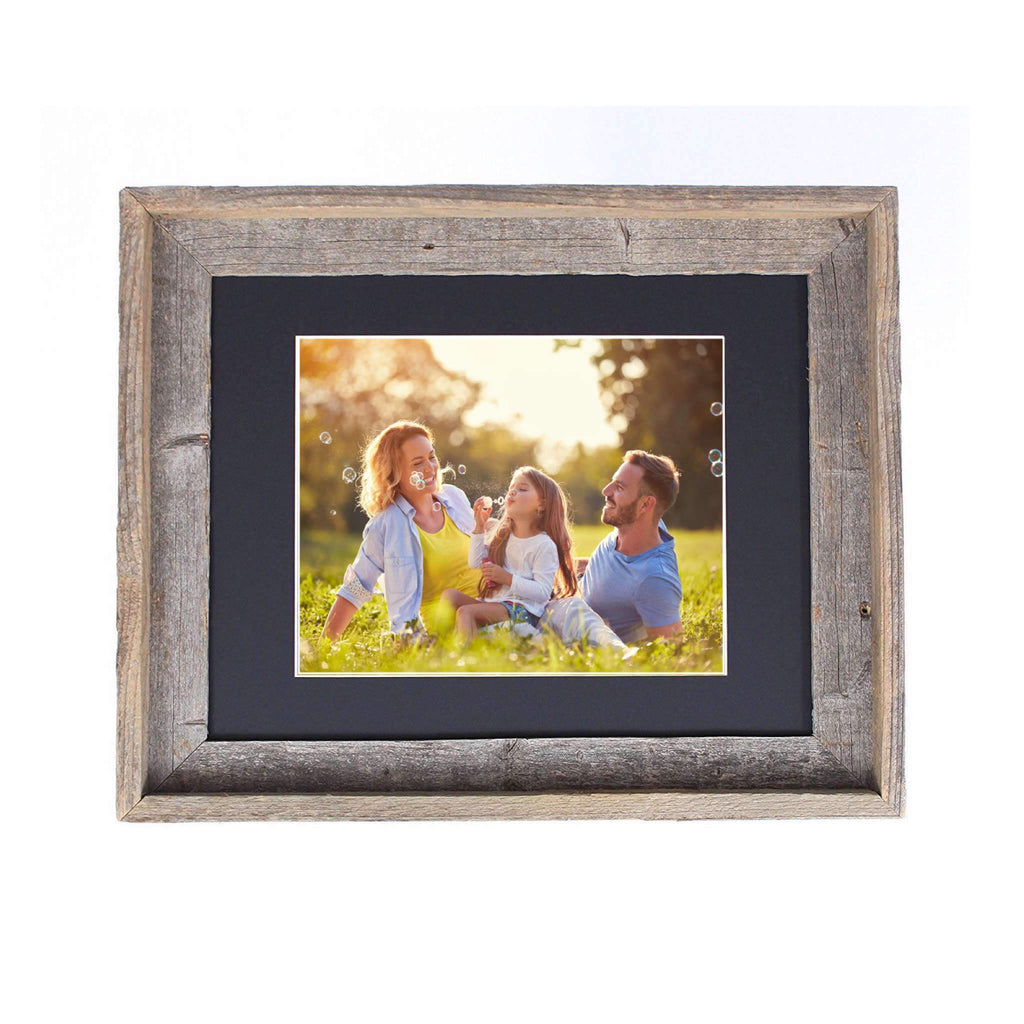 Reclaimed Wood Canvas Frame for Matted for 11 X 14 inch Photo - UnityCross