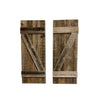 Reclaimed Wood Farmhouse Window Shutters (set of 2) - UnityCross