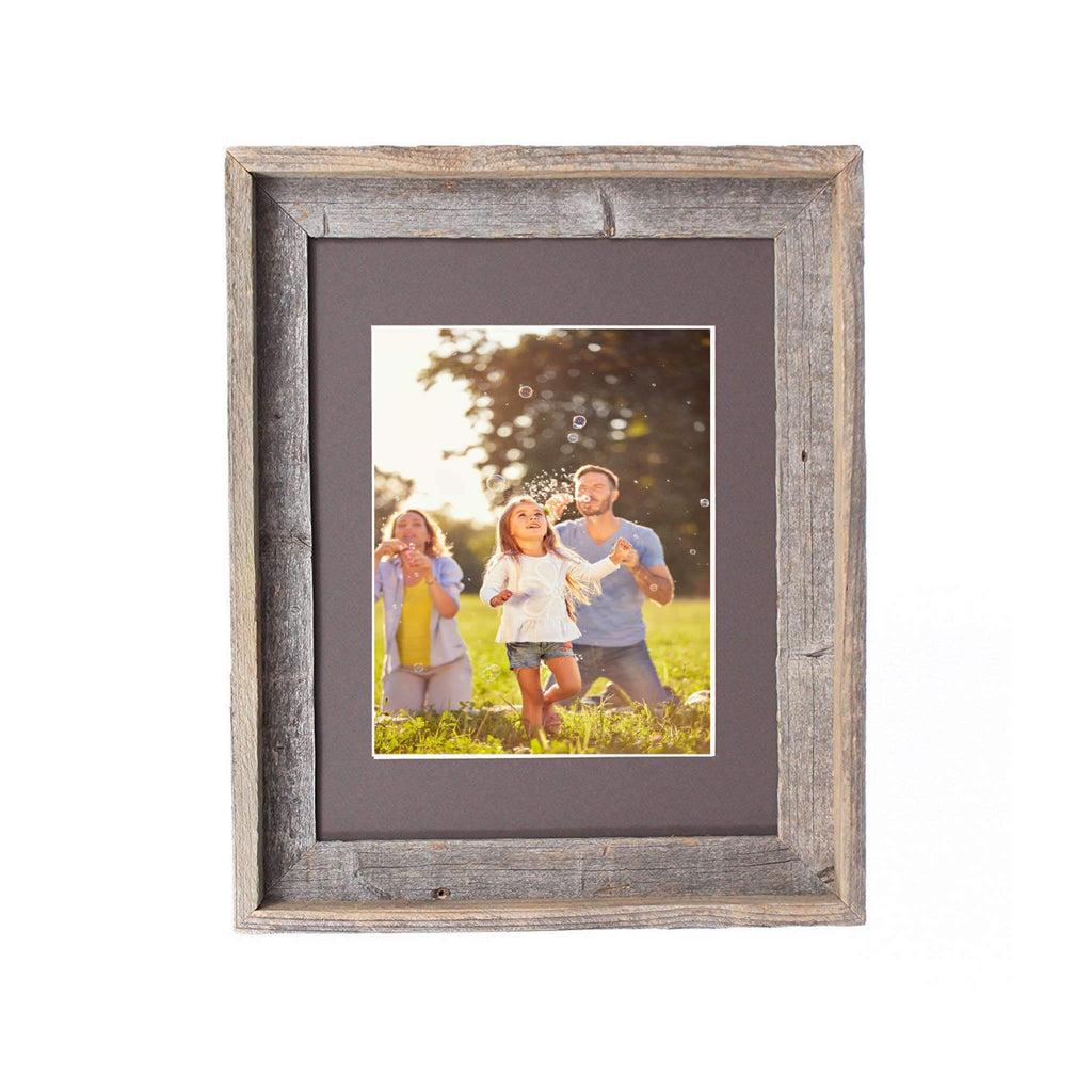 Reclaimed Wood Canvas Frame for Matted for 11 X 14 inch Photo - UnityCross